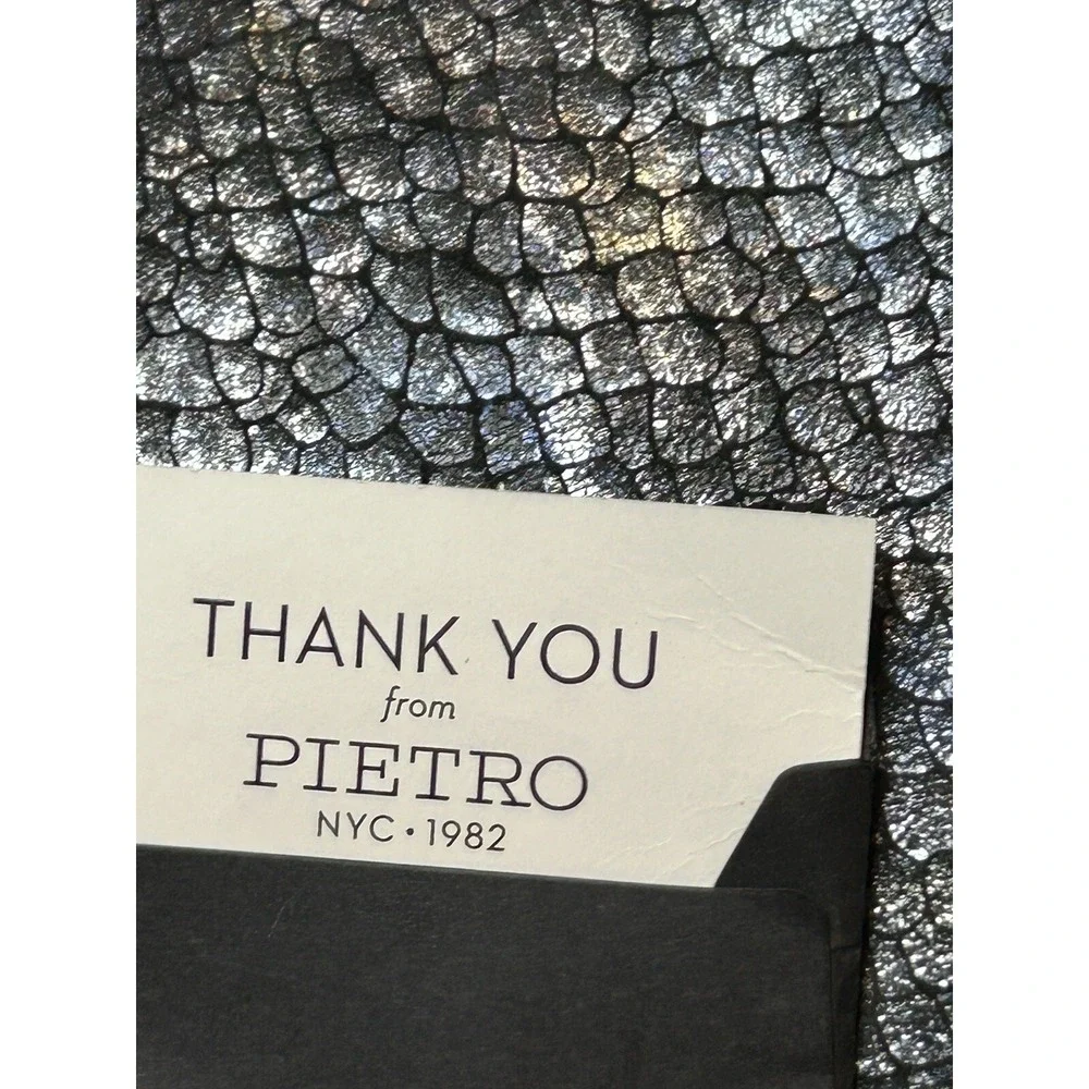 Pietro Alessandro genuine Italian‎ leather snakeskin shoulder bag